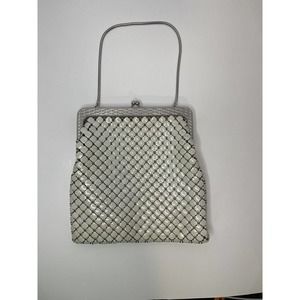 RARE Vintage Whiting & Davis Mesh Purse‎ Ivory